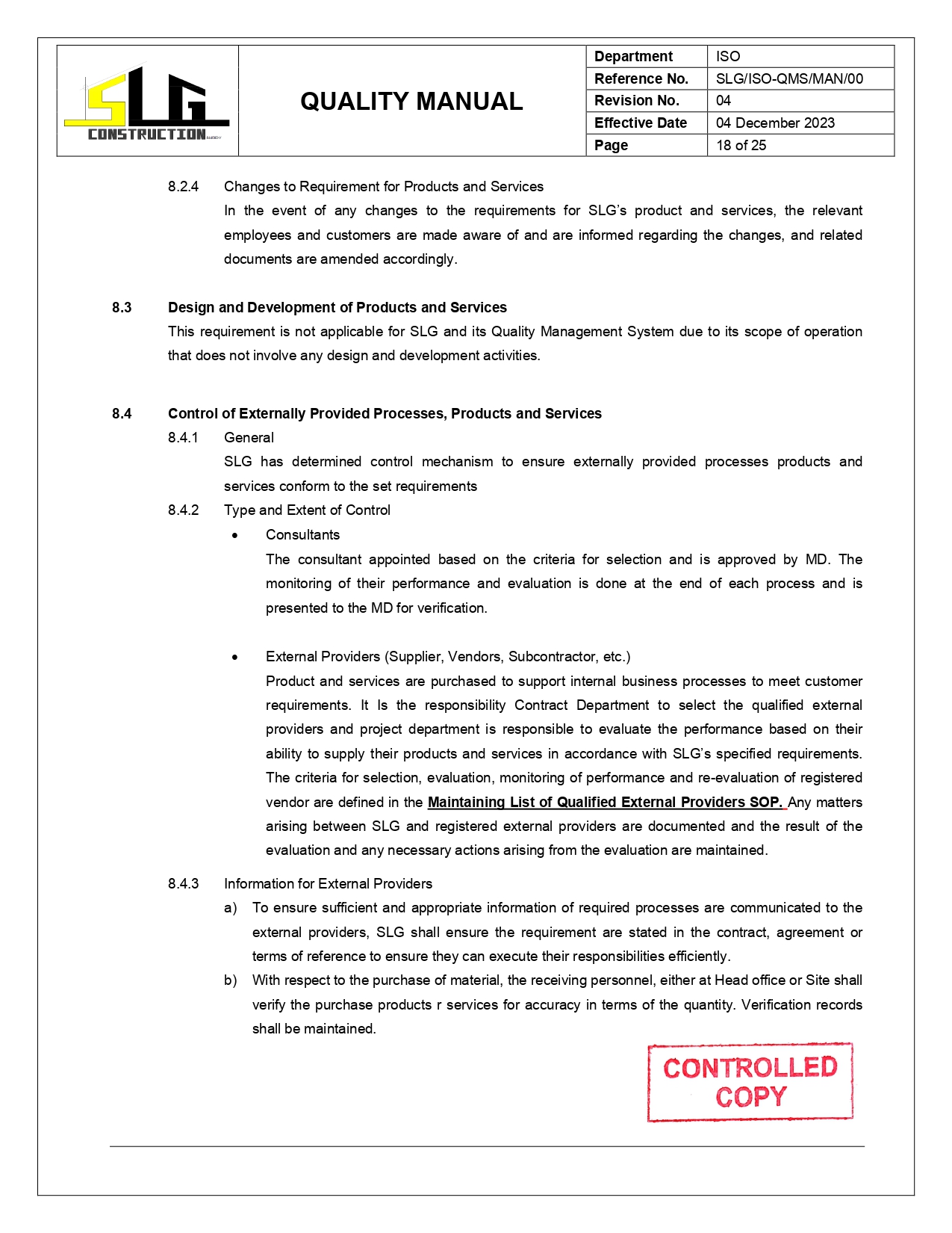 QMS Manual Page 20